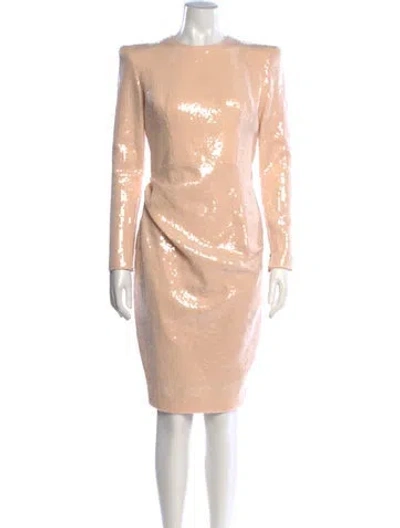Pre-owned Alex Perry Patterned Knee-length Dress In Neutrals