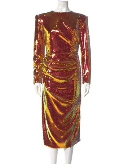 Pre-owned Alex Perry Patterned Midi Length Dress In Multi