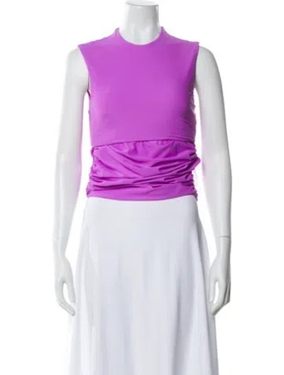 Pre-owned Alex Perry Pleated Accents Skirt Set In Purple