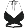 Alex Perry Hudson Cut-out Wraparound Top