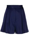Alex Perry Porter Tailored Mini Shorts In Blau