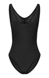 Alex Perry Power Mesh Bodysuit In Black