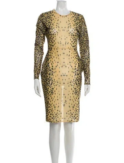 Pre-owned Alex Perry Printed Knee-length Dress In Neutral
