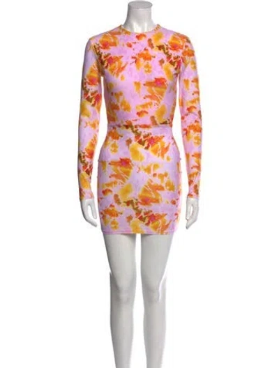 Pre-owned Alex Perry Printed Mini Dress W/ Tags In Multi