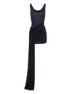 Alex Perry Ruched Mini Dress In Black