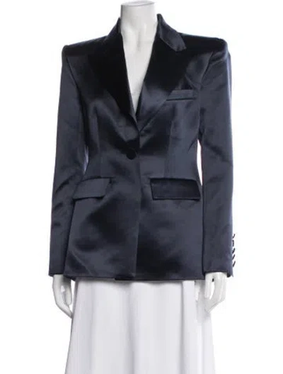 Pre-owned Alex Perry Satin Blazer W/ Tags In Blue