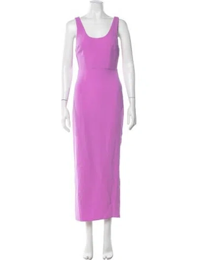 Pre-owned Alex Perry Scoop Neck Long Dress In Purple