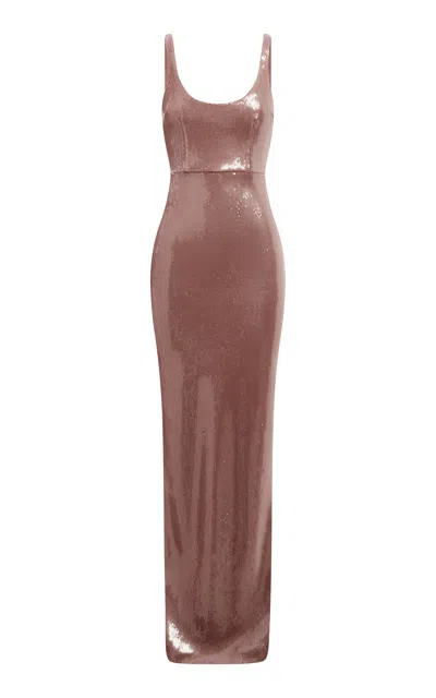 Alex Perry Sequined Maxi Dress