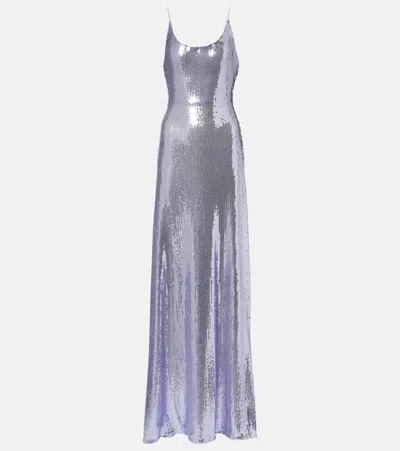 Alex Perry Sequined Open-back Gown
