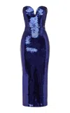 Alex Perry Sequined Strapless Dress