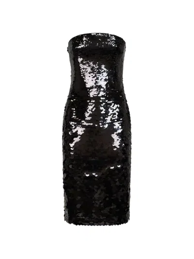 Alex Perry Strapless Degrade Sequined Sheath Dress In Multi