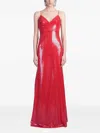 Alex Perry Sequinned Dress In Red