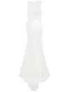 Alex Perry Sequinned Mesh Gown In White