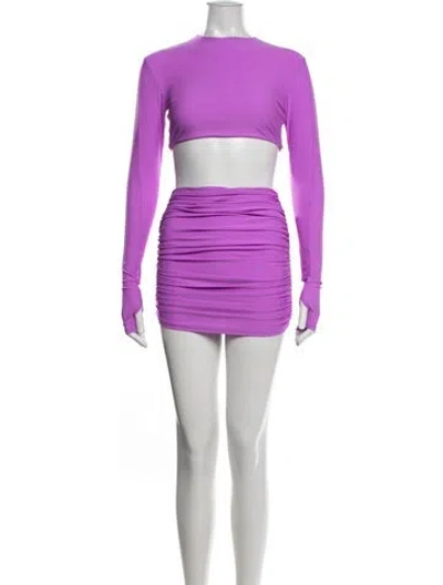 Pre-owned Alex Perry Skirt Set W/ Tags In Purple