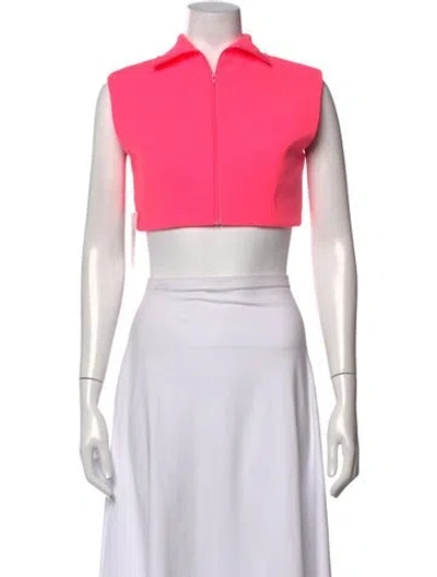 Pre-owned Alex Perry Sleeveless Crop Top In Pink