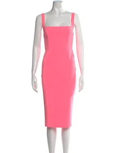 Pre-owned Alex Perry Square Neckline Knee-length Dress In Pink