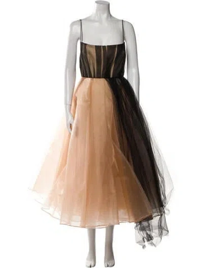 Pre-owned Alex Perry Square Neckline Long Dress