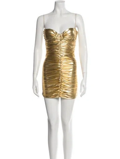 Pre-owned Alex Perry Square Neckline Mini Dress