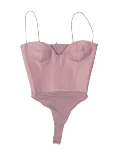 Pre-owned Alex Perry Square Neckline Sleeveless Crop Top In Pink