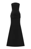 Alex Perry Strapless Corseted Gown