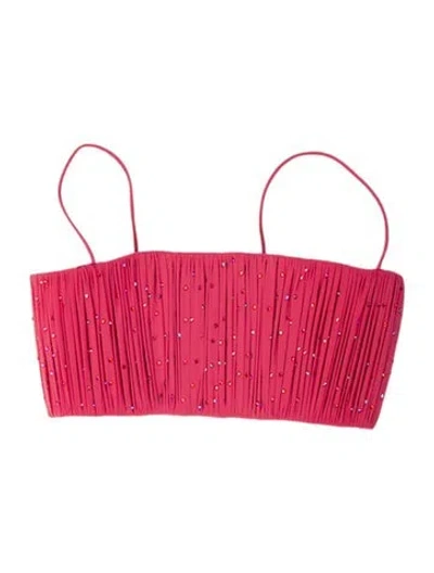 Pre-owned Alex Perry Strapless Crop Top W/ Tags In Pink