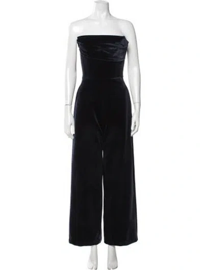 Pre-owned Alex Perry Strapless Jumpsuit In Blue