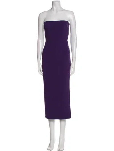 Pre-owned Alex Perry Strapless Knee-length Dress W/ Tags In Purple