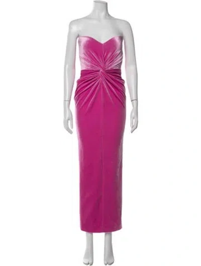 Pre-owned Alex Perry Strapless Long Dress In Pink