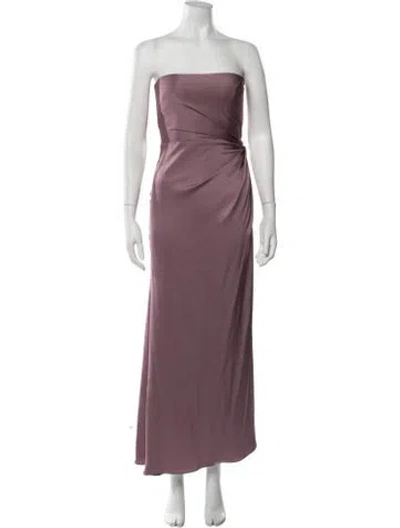 Pre-owned Alex Perry Strapless Long Dress In Purple
