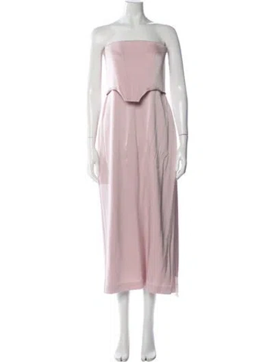 Pre-owned Alex Perry Strapless Long Dress W/ Tags In Pink