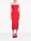 Alex Perry Crêpe Corset Dress In Red