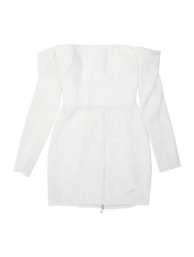 Pre-owned Alex Perry Strapless Mini Dress In Neutral