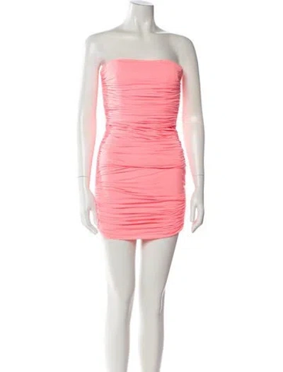 Pre-owned Alex Perry Strapless Mini Dress In Pink