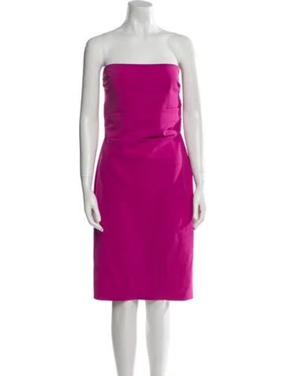 Pre-owned Alex Perry Strapless Mini Dress In Pink