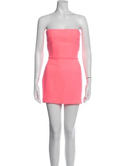 Pre-owned Alex Perry Strapless Mini Dress In Pink