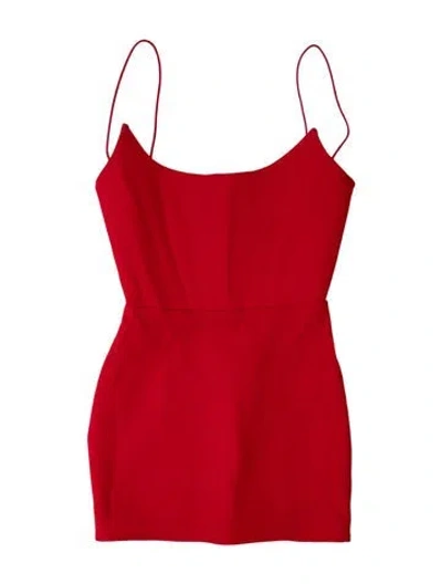 Pre-owned Alex Perry Strapless Mini Dress In Red