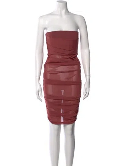 Pre-owned Alex Perry Strapless Mini Dress W/ Tags In Pink