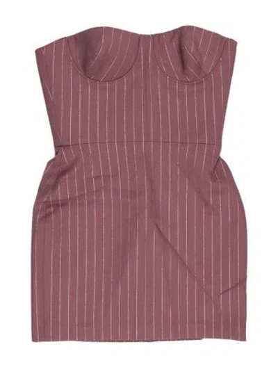 Pre-owned Alex Perry Strapless Mini Dress W/ Tags In Purple