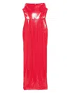 Alex Perry Strapless Sequinned Maxi Dress In Red