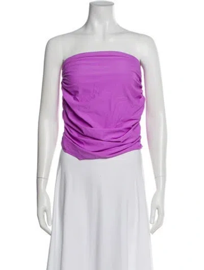 Pre-owned Alex Perry Strapless Top In Purple