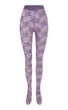 Alex Perry Stretch Lace Stockings In Purple