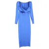 Alex Perry Sweetheart Midi Fitted Dress In Blue Polyester In Blue