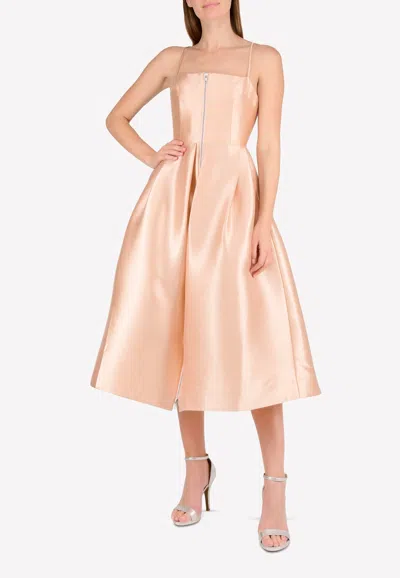 Alex Perry The Maeve A-line Midi Dress In Pink
