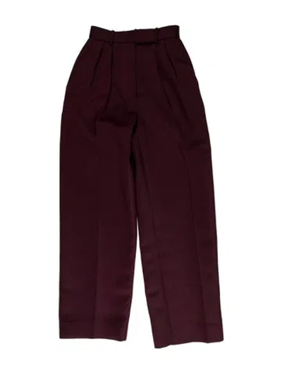 Pre-owned Alex Perry Wide Leg Pants In Burgundy