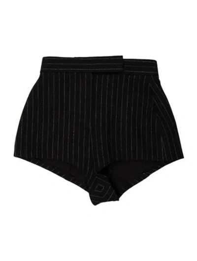 Pre-owned Alex Perry Wool Mini Shorts In Black