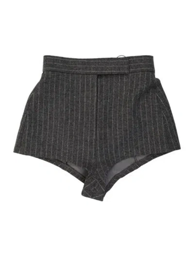 Pre-owned Alex Perry Wool Mini Shorts In Gray