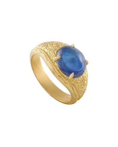 Pre-owned Alex Sepkus 18k 4.32 Ct. Tw. Sapphire Ring (authentic Pre-loved)