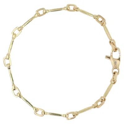 Pre-owned Alex Sepkus 18k Yellow Gold Box Bracelet � Luxury Designer Gold Bracelet