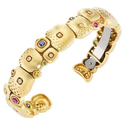 Pre-owned Alex Sepkus 18k Yellow Gold �little Orchard� Cuff Bracelet