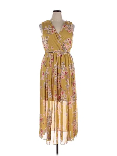 Pre-owned Alexa B Casual Dress In Yellow